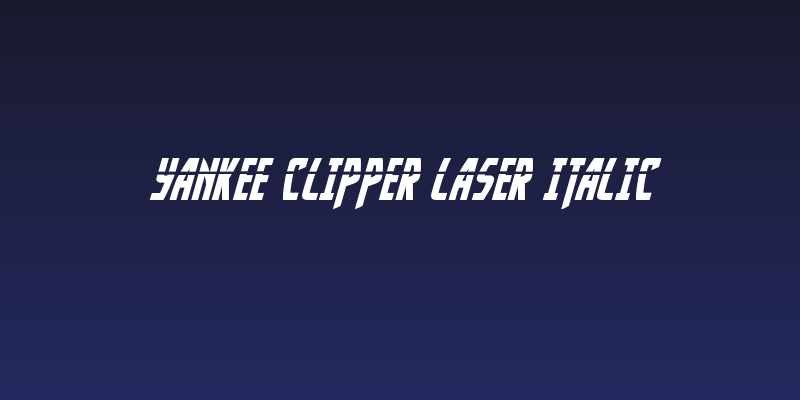 Yankee Clipper Laser Italic Social Header