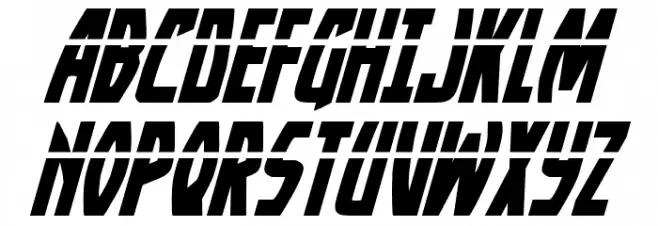 Yankee Clipper Laser Italic Polices MAJUSCULES