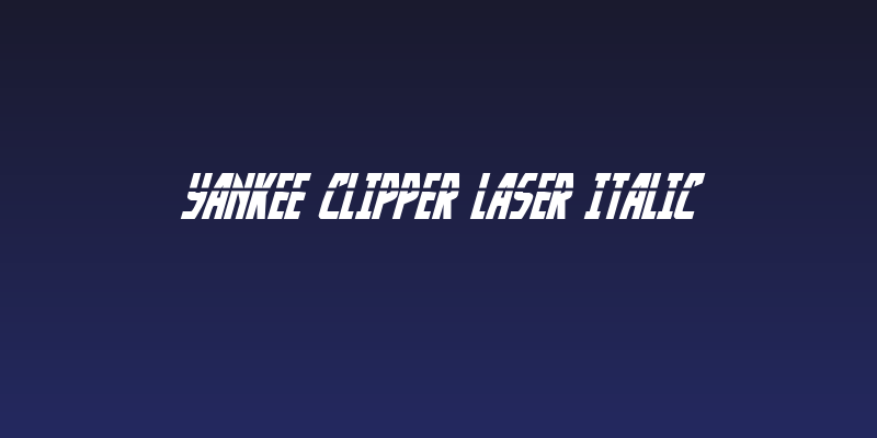 Yankee Clipper Laser Italic Social Header