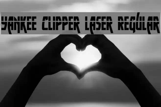 Yankee Clipper Laser Regular Font examples