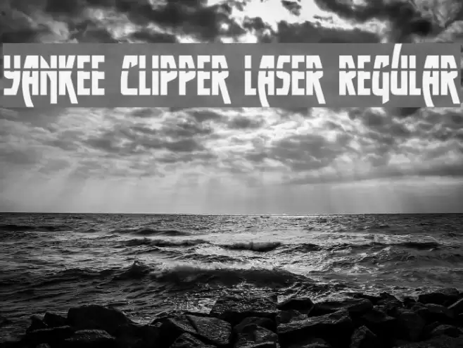 Yankee Clipper Laser Regular Font examples