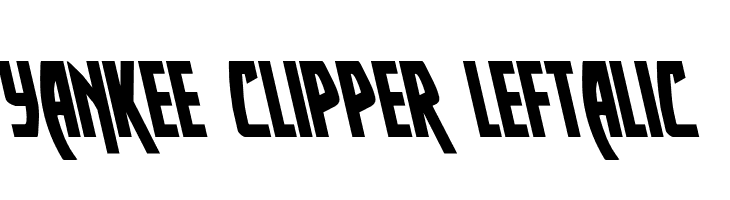 Yankee Clipper Leftalic  नि: शुल्क फ़ॉन्ट्स डाउनलोड