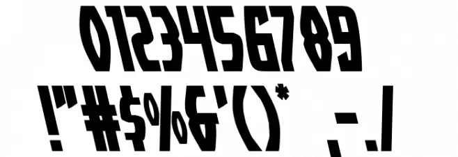 Yankee Clipper Leftalic Font OTHER CHARS