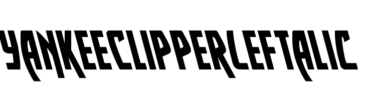 Yankee Clipper Leftalic  Frei Schriftart Herunterladen