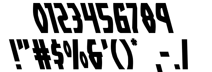 Yankee Clipper Leftalic Font OTHER CHARS