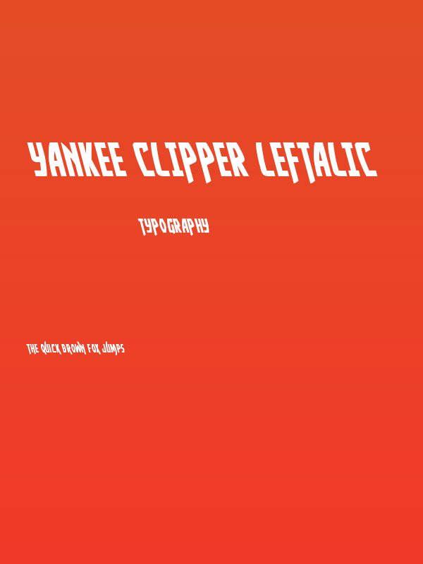 Yankee Clipper Leftalic Poster