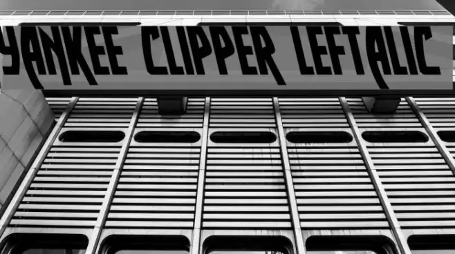 Yankee Clipper Leftalic Font examples