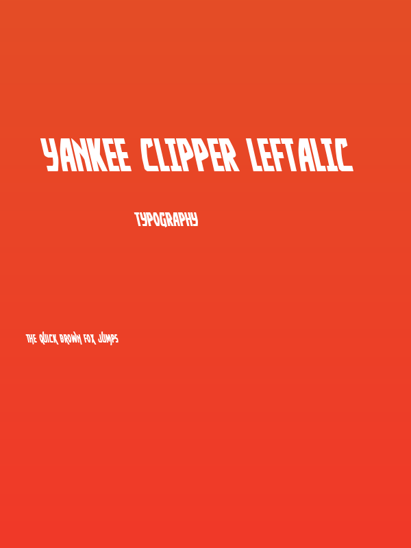 Yankee Clipper Leftalic Poster