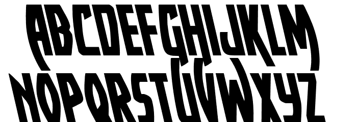 Yankee Clipper Leftalic Font LOWERCASE