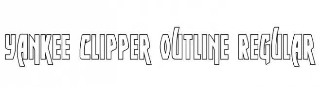 Yankee Clipper Outline Regular  Frei Schriftart Herunterladen