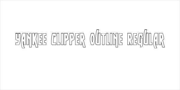 Yankee Clipper Outline Regular Logo