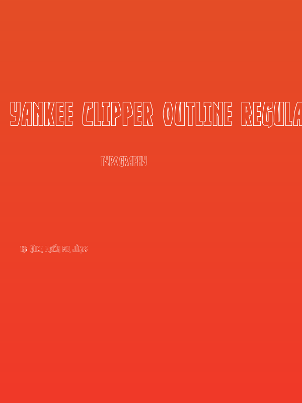 Yankee Clipper Outline Regular Poster