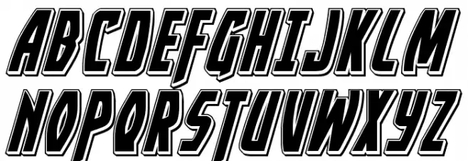 Yankee Clipper Punch Italic خط أحرف كبيرة