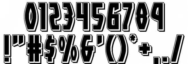 Yankee Clipper Punch Font OTHER CHARS