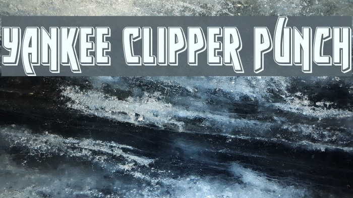 Yankee Clipper Punch Example 1