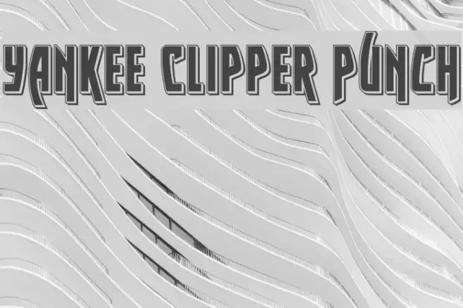 Yankee Clipper Punch Font examples