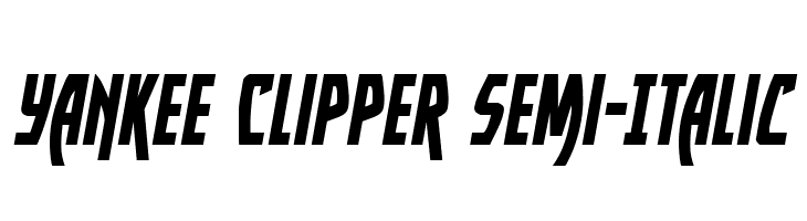 Yankee Clipper Semi-Italic  Free Fonts Download