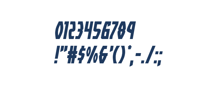 Yankee Clipper Semi-Italic Other Characters