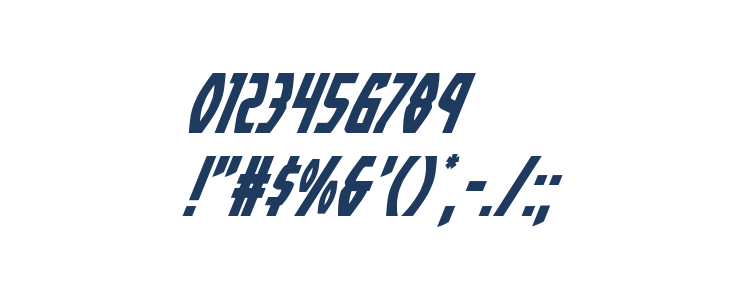 Yankee Clipper Super-Italic Other Characters
