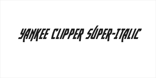 Yankee Clipper Super-Italic Logo