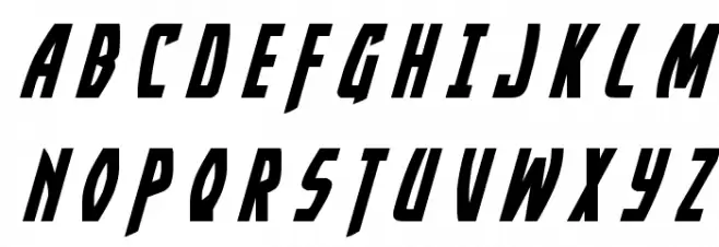 Yankee Clipper Title Italic Fonte MAIÚSCULAS