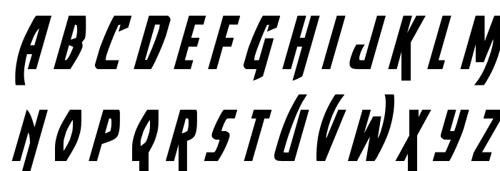 Yankee Clipper Title Italic Font LOWERCASE