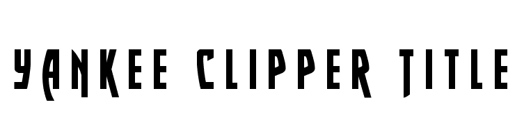 Yankee Clipper Title  font caratteri gratis