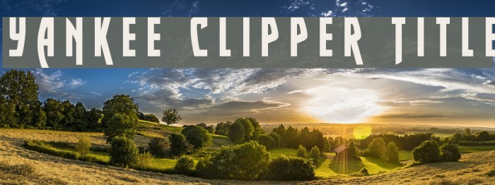 Yankee Clipper Title Font examples