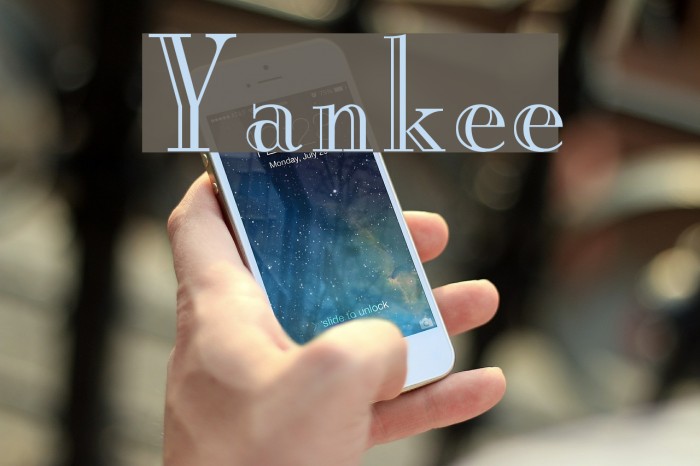 Yankee Font examples