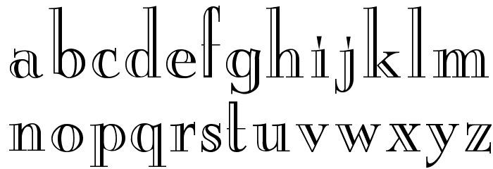Yankee Font LOWERCASE