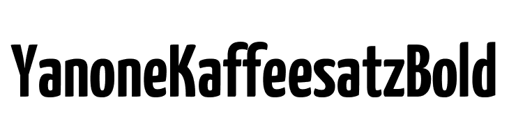 Yanone Kaffeesatz Bold  les polices de caractères gratuit tlcharger