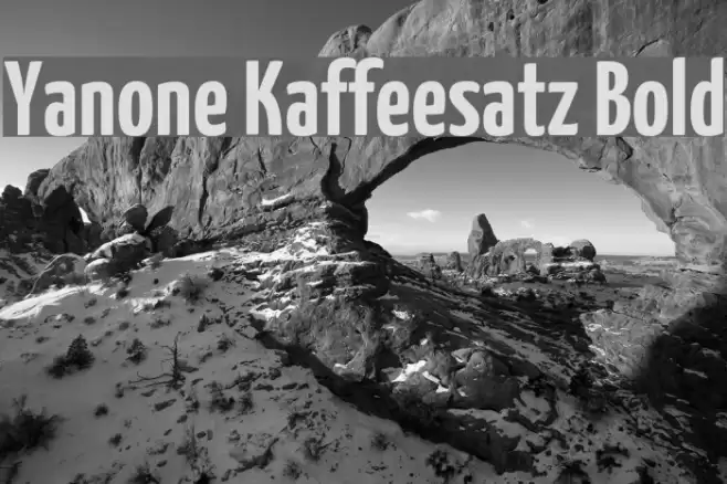 Yanone Kaffeesatz Bold Font examples