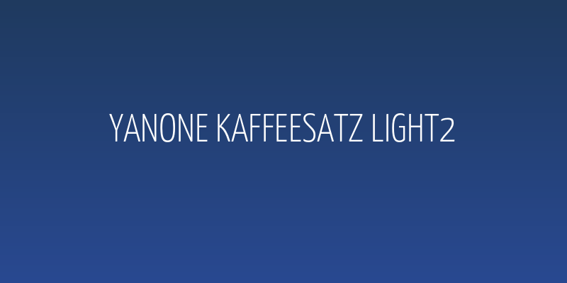 Yanone Kaffeesatz Light2 Social Header