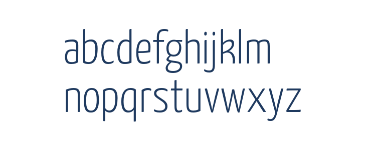 Yanone Kaffeesatz Light2 Lowercase