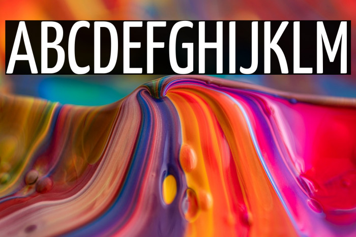 Yanone Kaffeesatz Regular Example 1