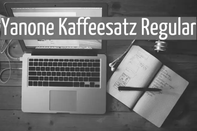 Yanone Kaffeesatz Regular Font examples