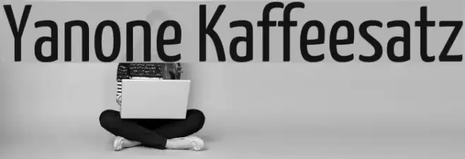 Yanone Kaffeesatz Schriftart examples