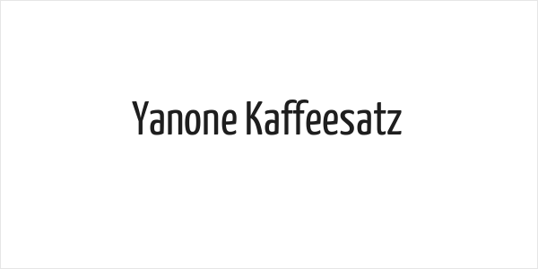 Yanone Kaffeesatz Logo