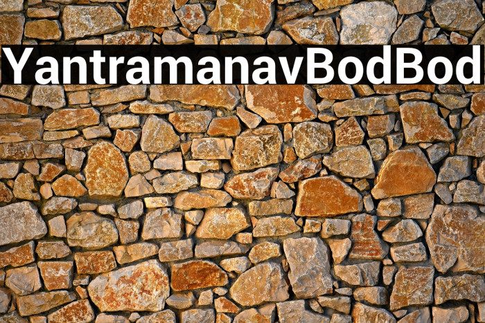 Yantramanav Bold Bold Example 2
