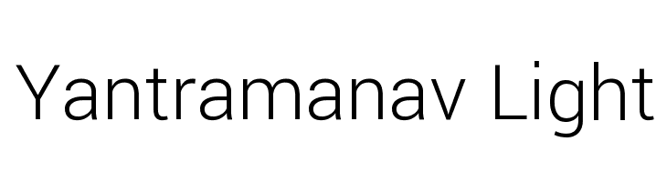 Yantramanav Light Font