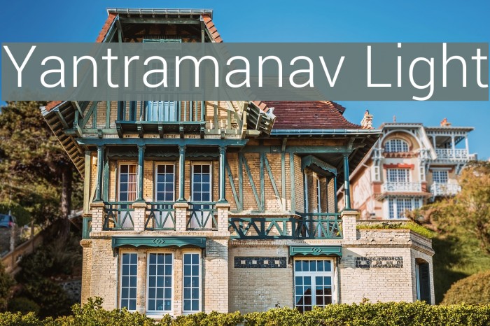 Yantramanav Light Font examples