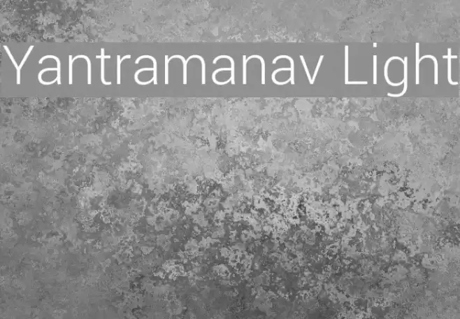 Yantramanav Light Fonte examples