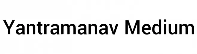 Yantramanav Medium  Скачать бесплатные шрифты