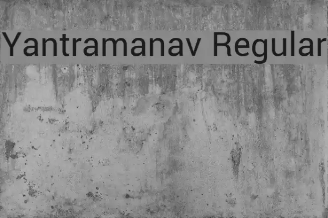 Yantramanav Regular Font examples