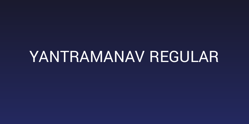 Yantramanav Regular Social Header