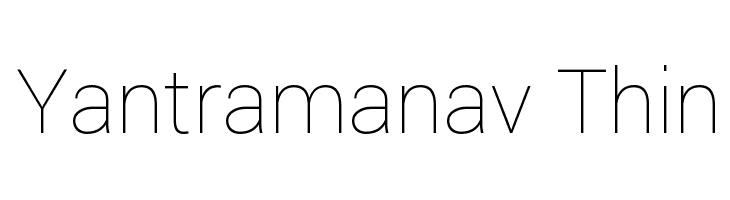 Yantramanav Thin Font