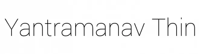 Yantramanav Thin  Descarca Fonturi Gratis