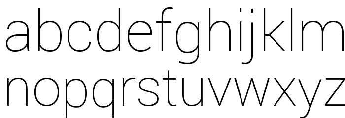 Yantramanav Thin Font LOWERCASE