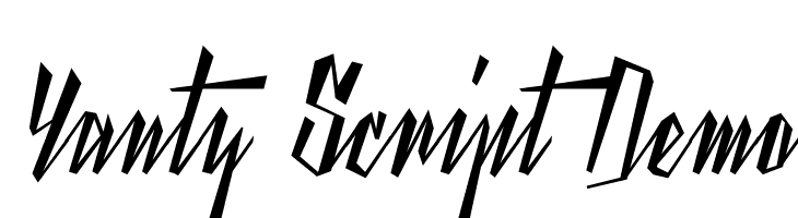 Yanty Script Demo Font