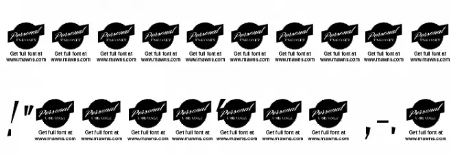 Yanty Script Demo Font OTHER CHARS